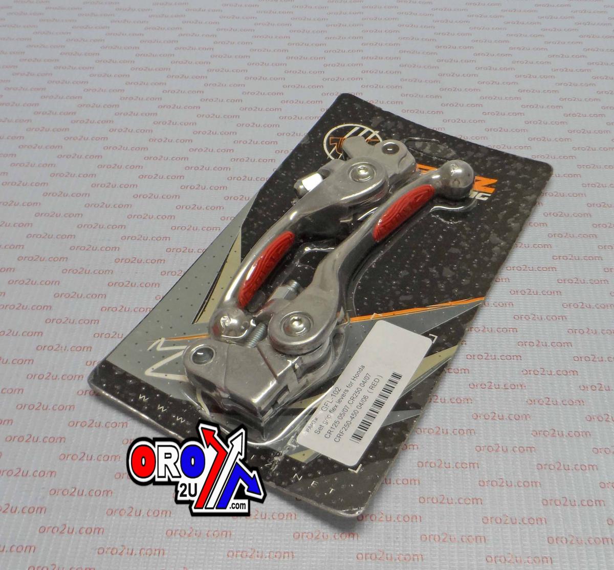 LEVER SET WIRTZ FLEX RED, WIRTZ GFL-102 FORGED ALUMINUM – Wirtz product image