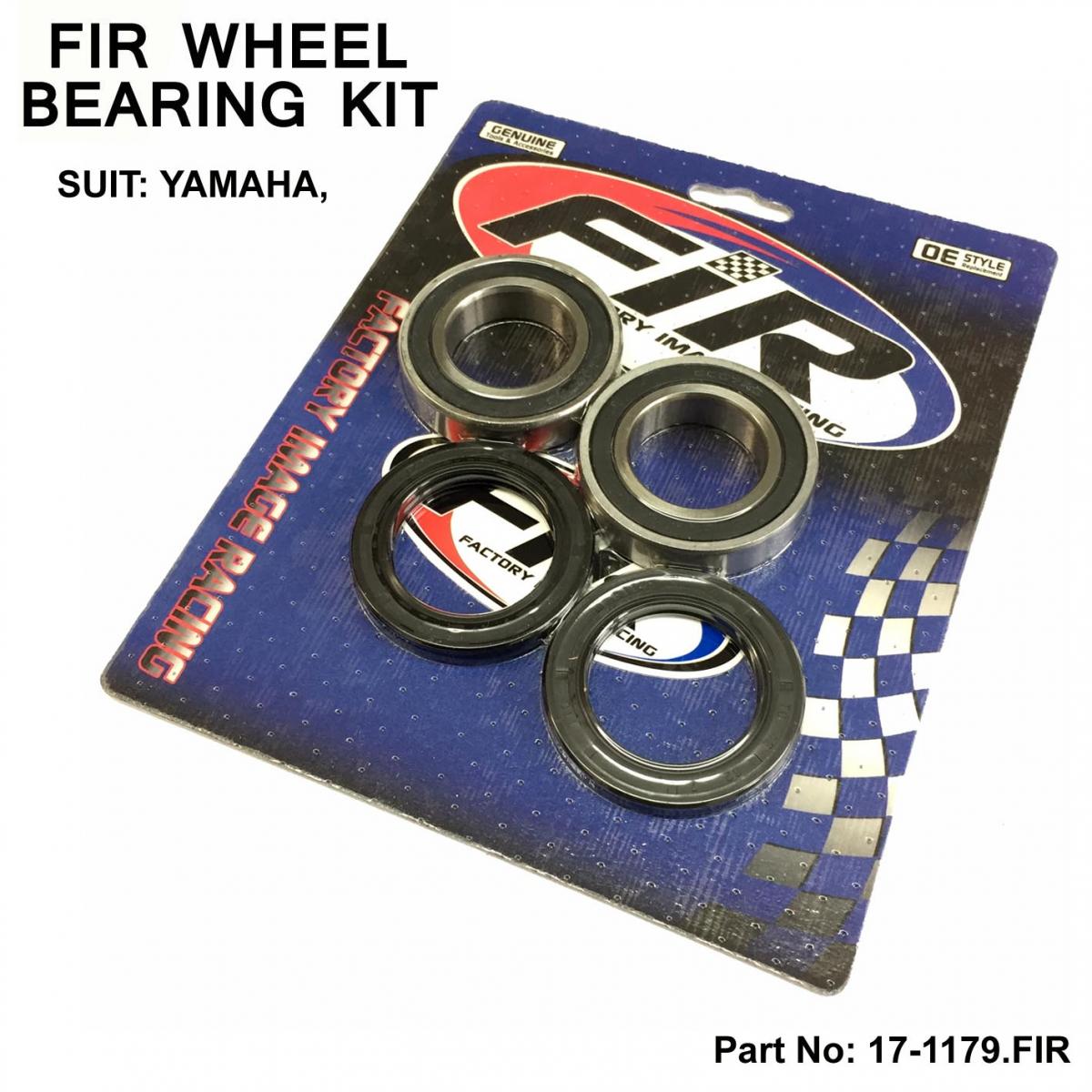 Factory Image Racing Wheel Bearing Kit Rear FIR, YFM660R, YFZ350, YFS200 Yamaha