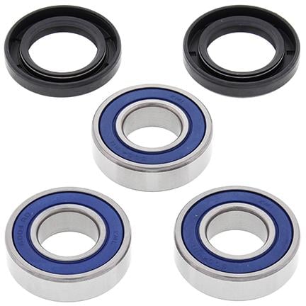 All Balls Racing Wheel Bearing Kit Front & Rear 92-22 Kaw VN900/Suz RM125/250, Allballs 25-1233 Road/Dirt