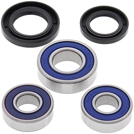 All Balls Racing Wheel Bearing Kit Rear 74-12 Kaw Kd/Ke/KX/Yam YZF 125/175, Allballs 25-1082 Dirt/Road