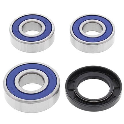 All Balls Racing Wheel Bearing Kit Rear 80-17 Hon/Suz/Yam/Hyosung, Allballs 25-1231 Road