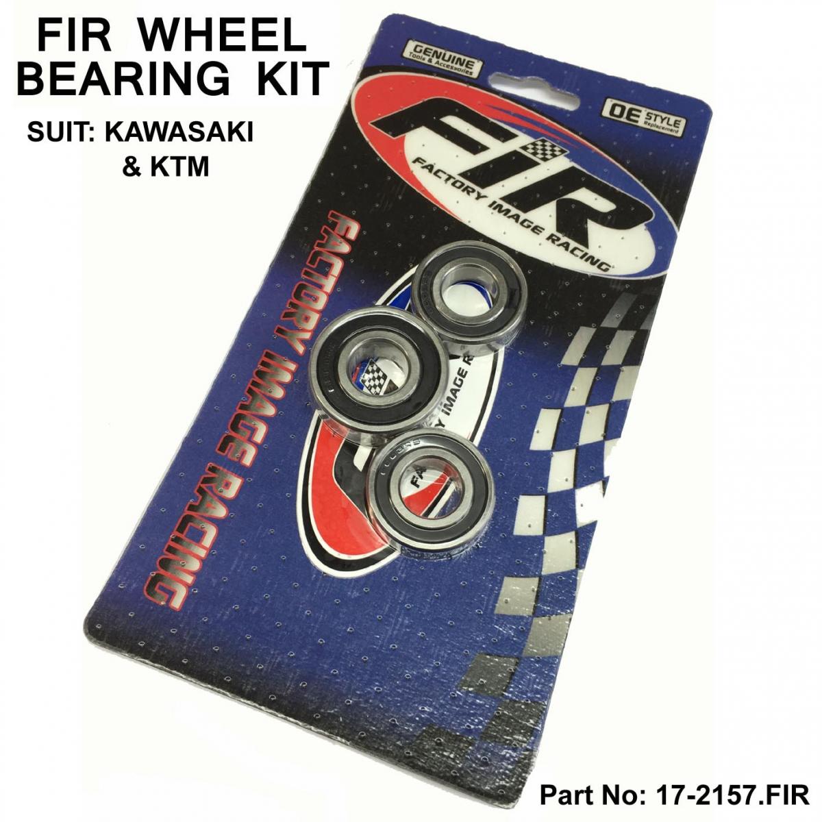 Factory Image Racing Wheel Bearing Kit Rear KTM 65, KX [2 X 601B6003U + 1 X 601B6203U, 601B6203UG], KTM [2 X 0625060037 + 1 X 0625062032]