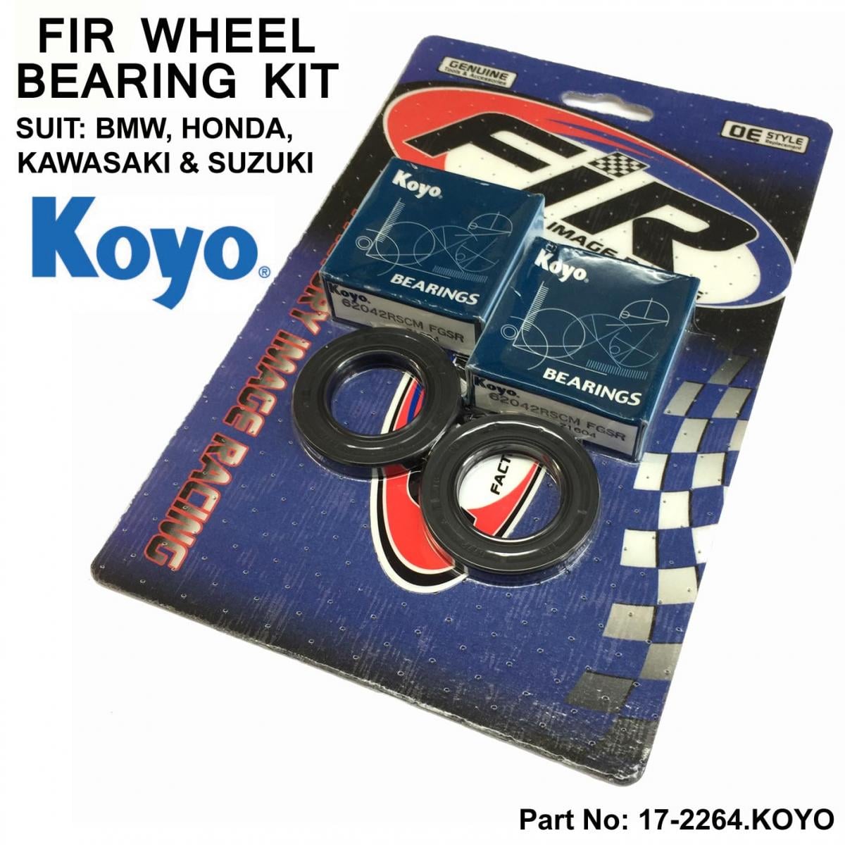 Factory Image Racing Wheel Bearing Kit Front Bmw, Koyo-brand Hon Kaw Road