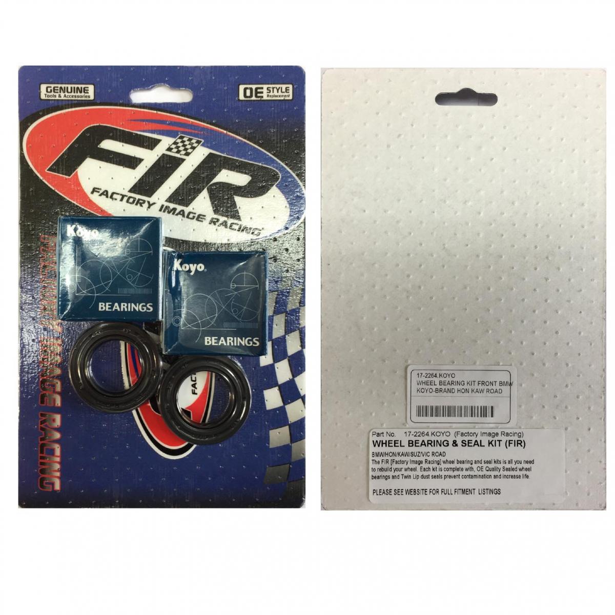Factory Image Racing Wheel Bearing Kit Front Bmw, Koyo-brand Hon Kaw Road