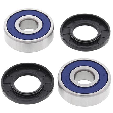 All Balls Racing Wheel Bearing Kit Front & Rear 85-20 Kaw/Suz/Hon, Allballs 25-1387 Road