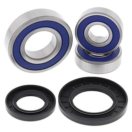 All Balls Racing Wheel Bearing Kit Rear 02-21 Kaw KLV1000/Suz DL650/1000, Allballs 25-1393 Road