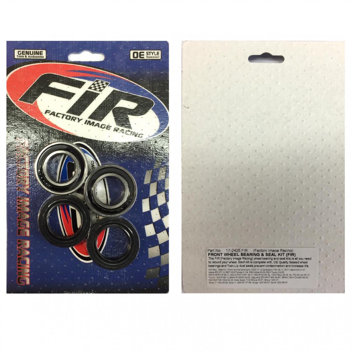 Factory Image Racing Wheel Bearing Kit Aprilia Bmw, Moto Guzzi, Factroy Image Racing