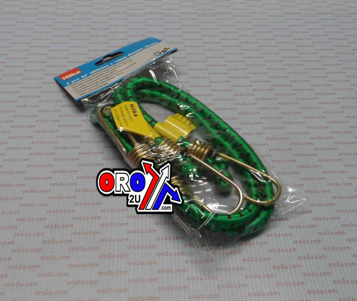 24 BUNGEE CORD 12mm PK/2, Heavy Duty Bungee Straps, 84520024