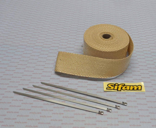 50mm EXHAUST WRAP 10M, Manifold Downpipe High temperature Tape, BTE100C
