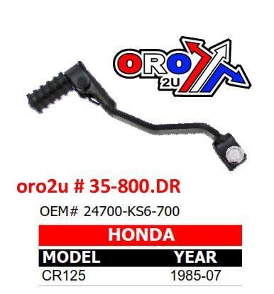 Factory Image Racing Gear Lever Steel 87-07 CR125, 24700-KS6-701, 24700-KSR-J00, 24700-KZ4-J50