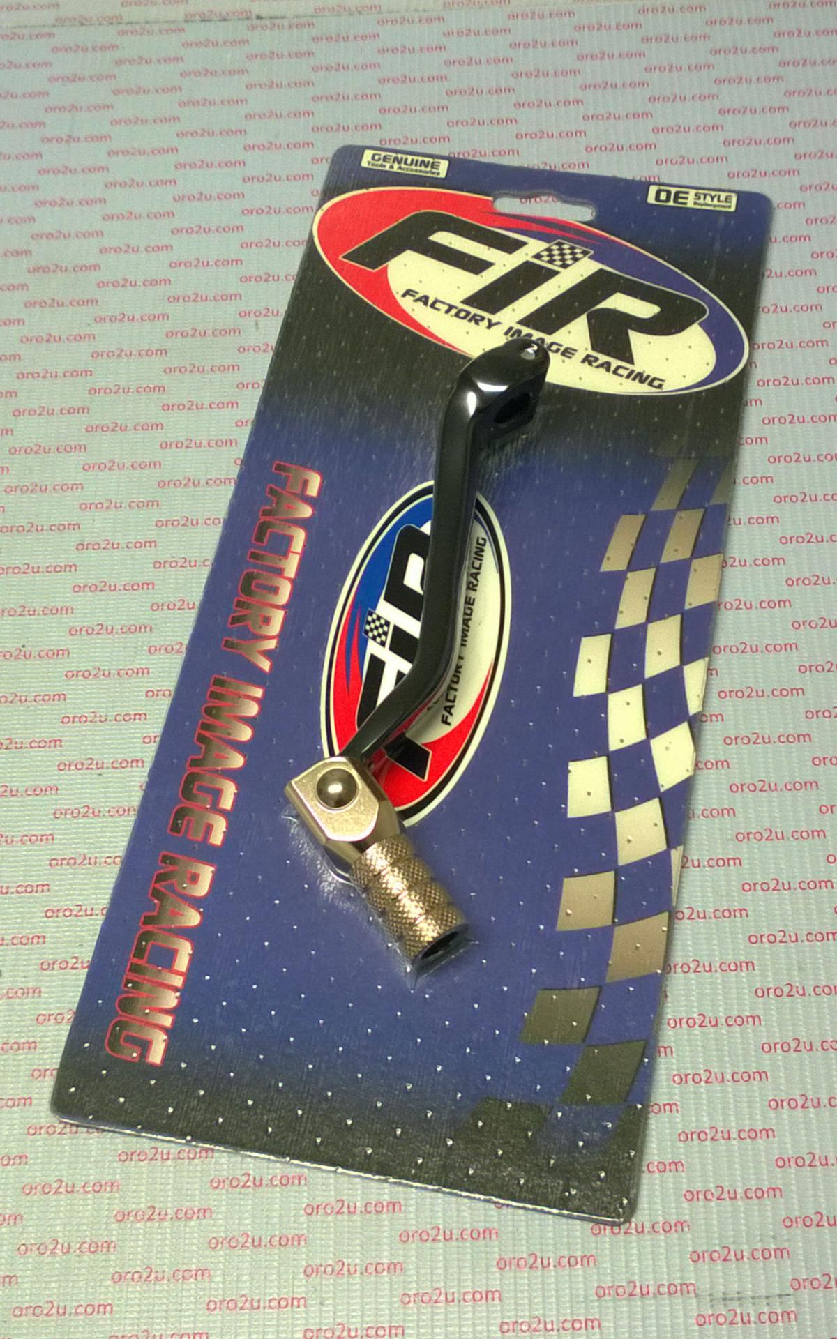 Factory Image Racing Gear Lever Black KX 125 03-05, Aluminium Forged 13156-1493, FIR Brand, Black & Titanium