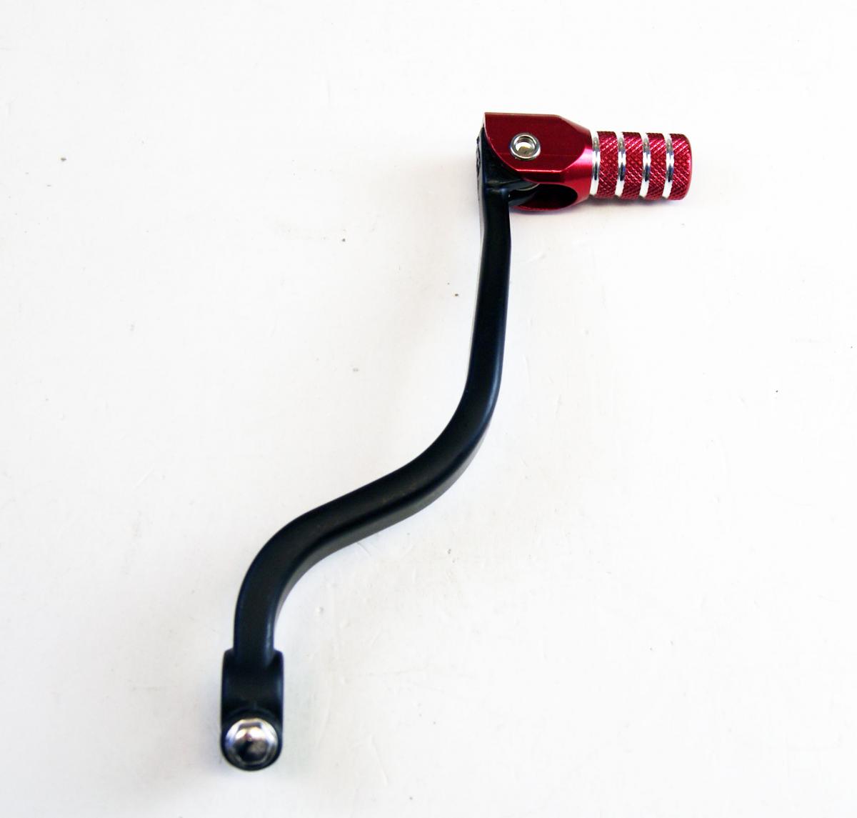 Rtech Plastics Gear Lever Alum Black / Red, RM85 02-15 R-LEVC00RM001