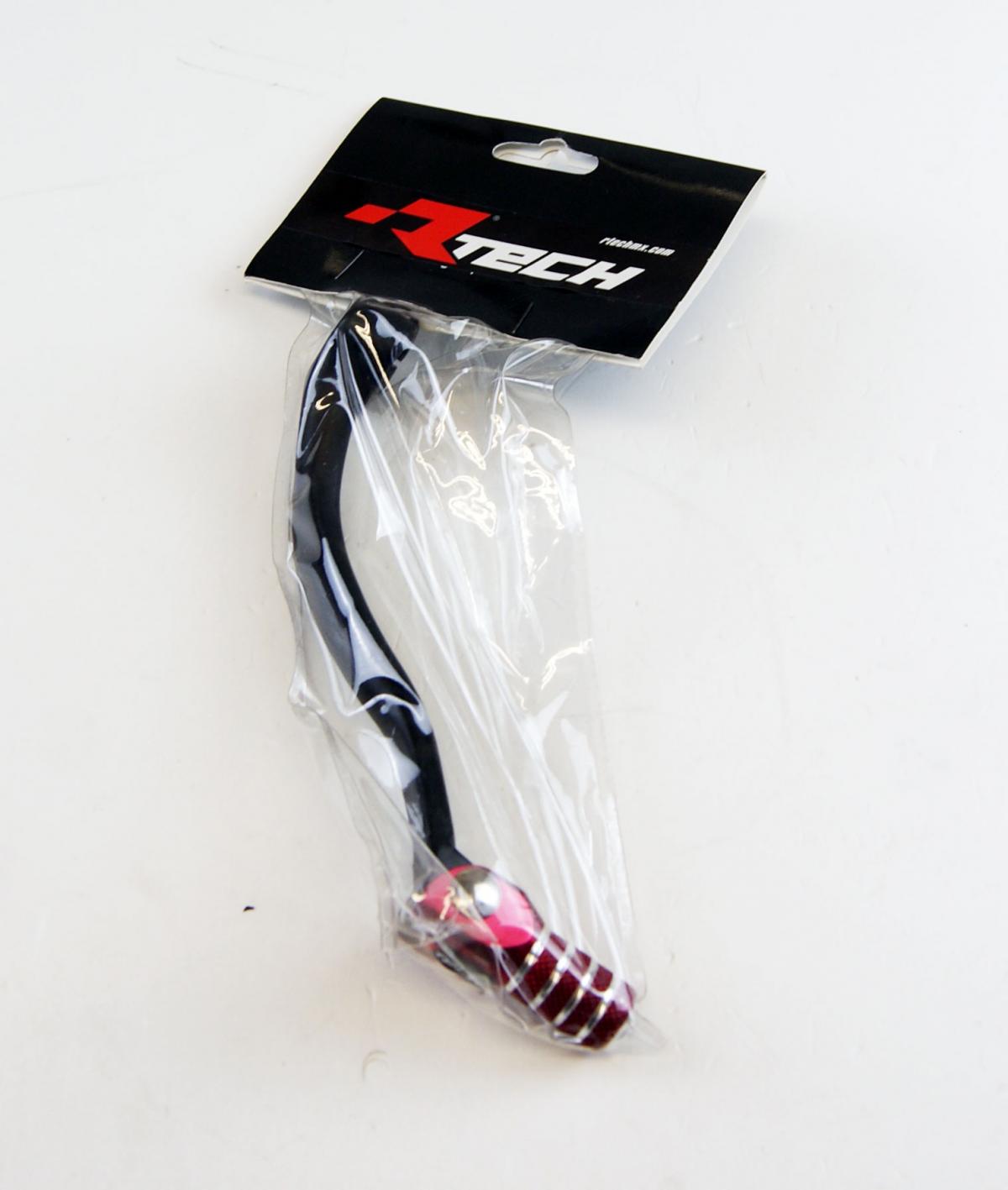 Rtech Plastics Gear Lever Shift Black / Red, KXF250 06-08 R-LEVC00KXF06