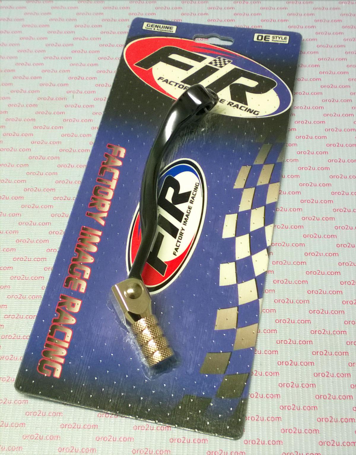 Factory Image Racing Gear Lever Black KXF 250 06-08, Aluminium Forged 13156-0050, FIR Brand, Black & Titanium
