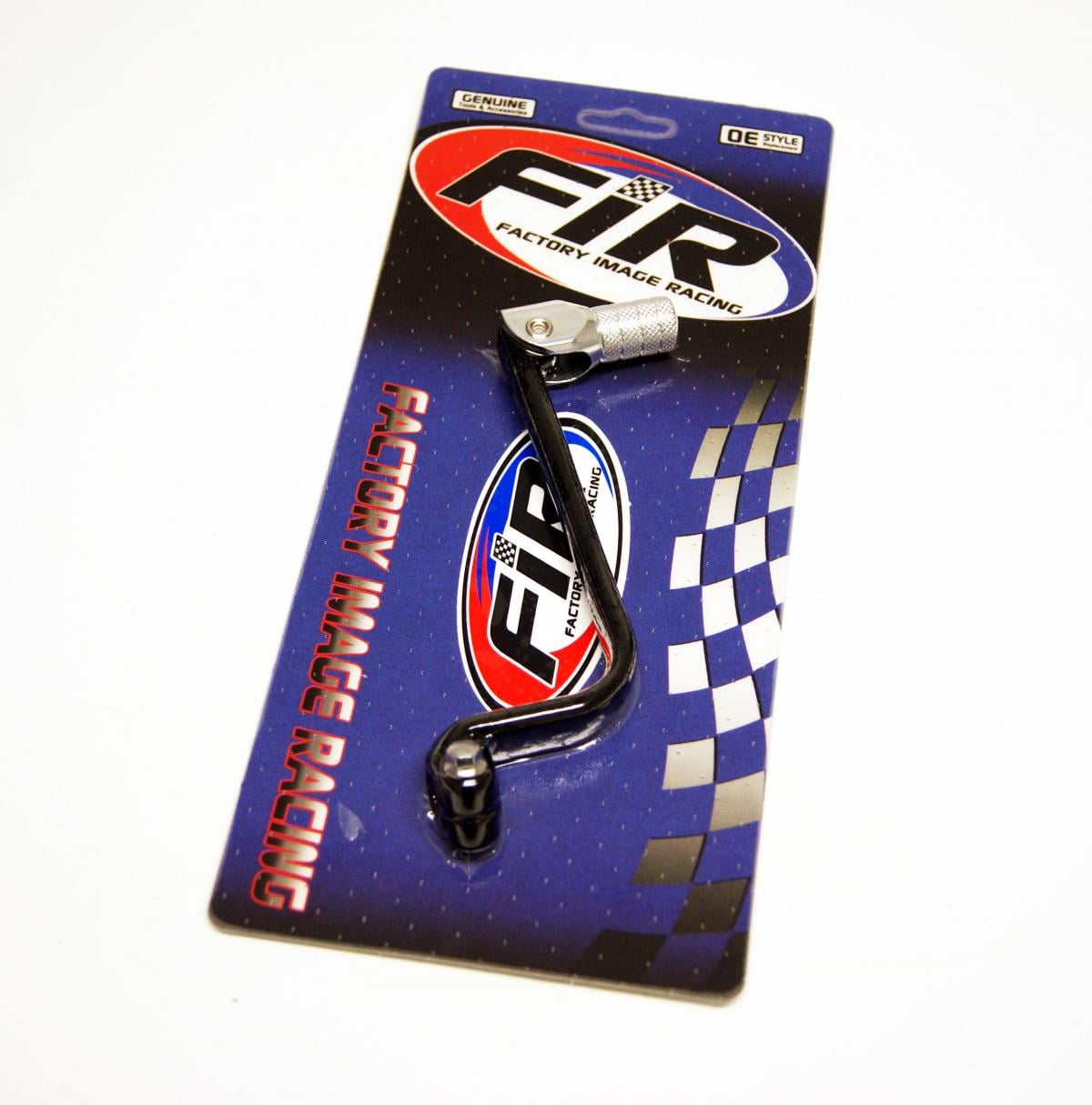 Factory Image Racing Gear Lever Shift Black KLX110, Aluminium Forged 13156-0039, FIR Brand, Black & Titanium