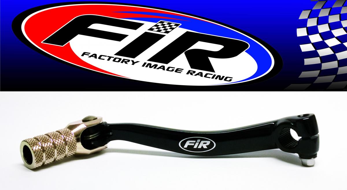 Factory Image Racing Gear Lever Shift KXF 450 09-18, Aluminium Forged 13156-0614, FIR Brand, Black & Titanium