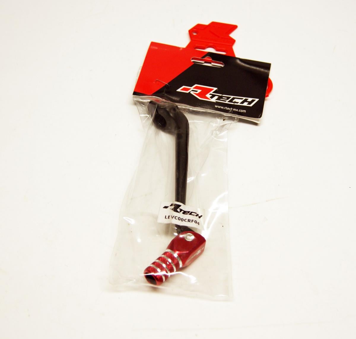 Rtech Plastics Gear Lever Alu. Black / Red, 09-16 CRF450R R-LEVC00CRF04