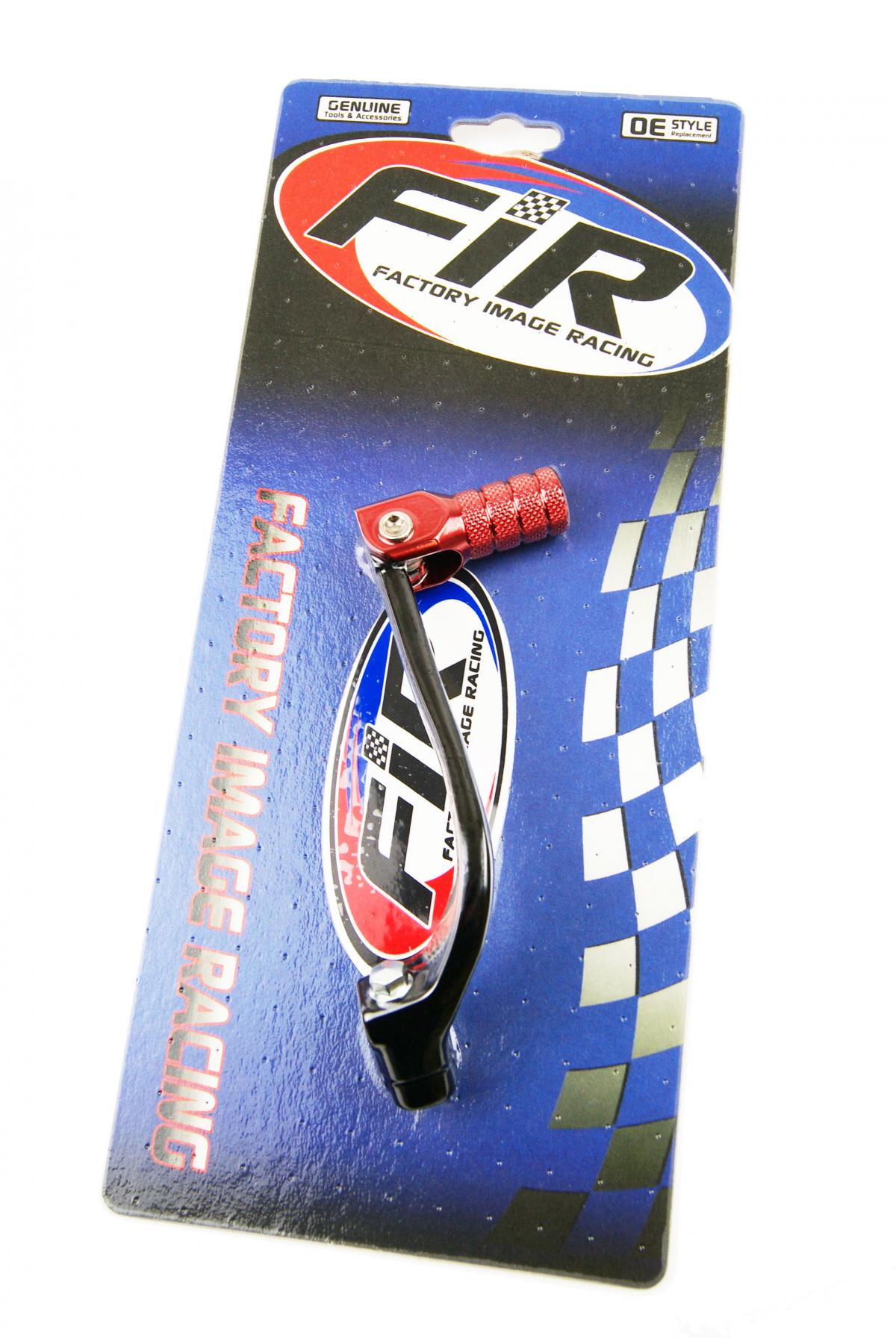 Factory Image Racing Gear Lever Shift CRF 110 13-17, Aluminium Forged 24701-KYK-910, FIR Brand, Black & Red