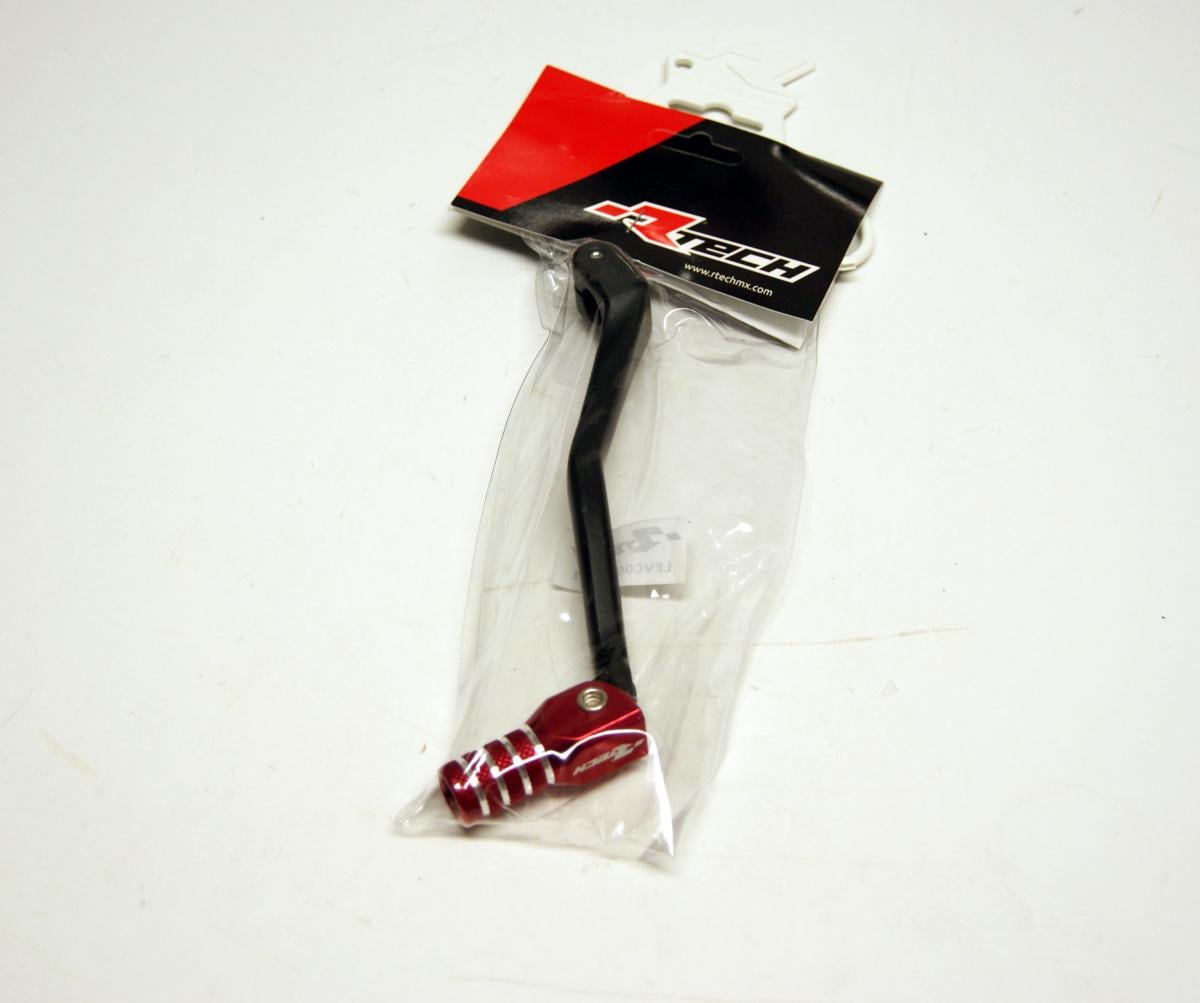 Rtech Plastics Gear Lever Alu Black / Red, Gasgas 250-300 R-LEVC00GAS01
