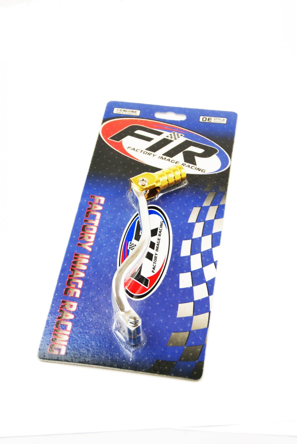 Factory Image Racing Gear Lever Shift Silver / Gold, MX-06124-1GL, DRZ400 00-11, 25600-05D01