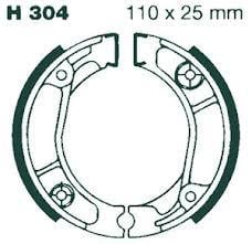 Brake Shoes Honda CR80R XL80S XR80 XL100S XR100 NX125 XL125S Ebc S304 H304