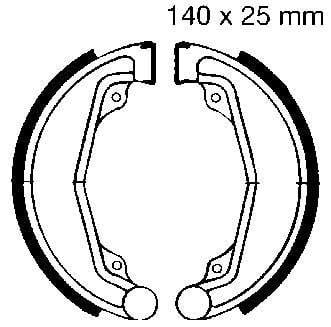 Factory Image Racing Brake Shoes H312 MC-05108