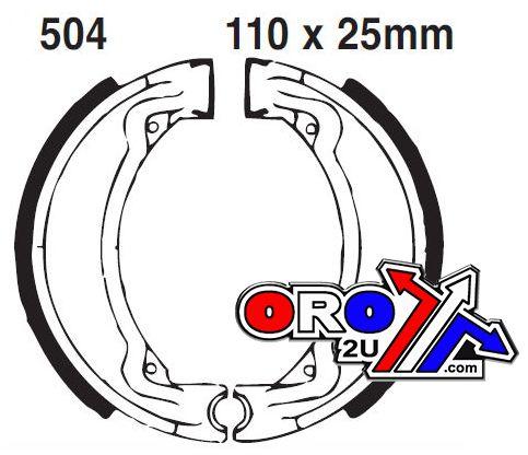 Brake Shoes Yamaha Ebc S504 Y504
