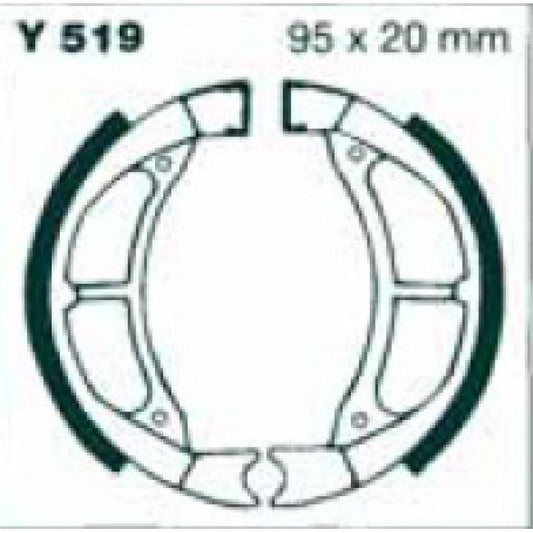 Factory Image Racing Brake Shoes Set Y519, VB226