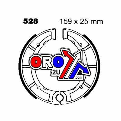 Factory Image Racing Brake Shoes 75-04 Yamaha Yfm Yfb Dt Yfu 250 350 400 Y528