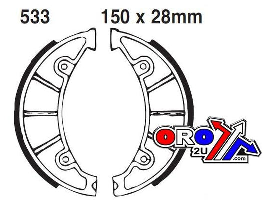 Brake Shoes Ebc Y533