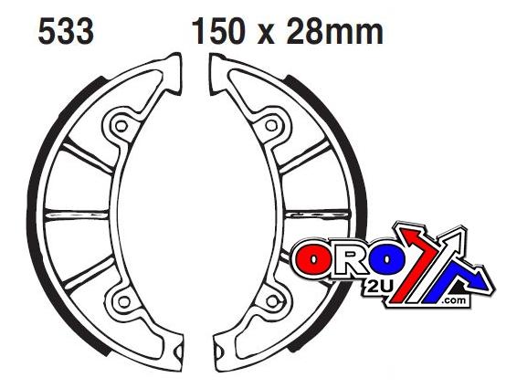 Factory Image Racing Brake Shoes Y533 DS156