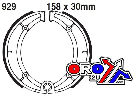 Brake Shoes Desmo Ebc 929