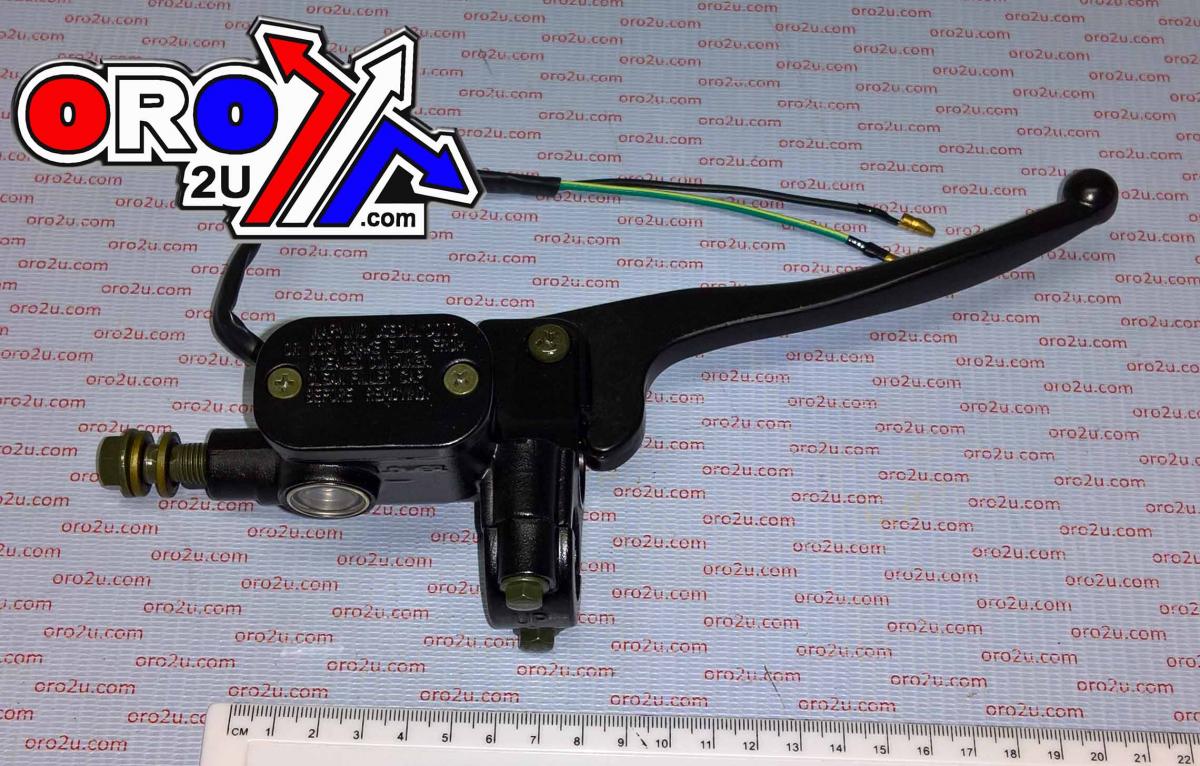 Rijomotor Front Master Cylinder Black, Front With Light Switch, 121409851