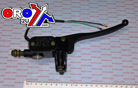 Rijomotor Front Master Cylinder Black, Front With Light Switch, 121409851