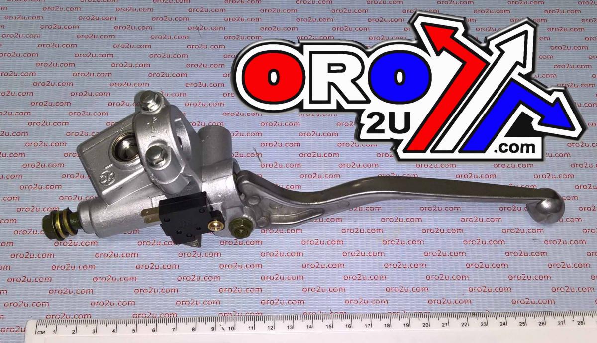 Dirt Racing Front Master Cylinder Grey + Brake Light Switch, 121407737