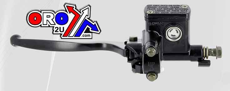 Dirt Racing Master Cylinder Left Hand, Brake master cylinder Left Fixing Ø22 - Piston Ø14mm, Lever, banjo and seals