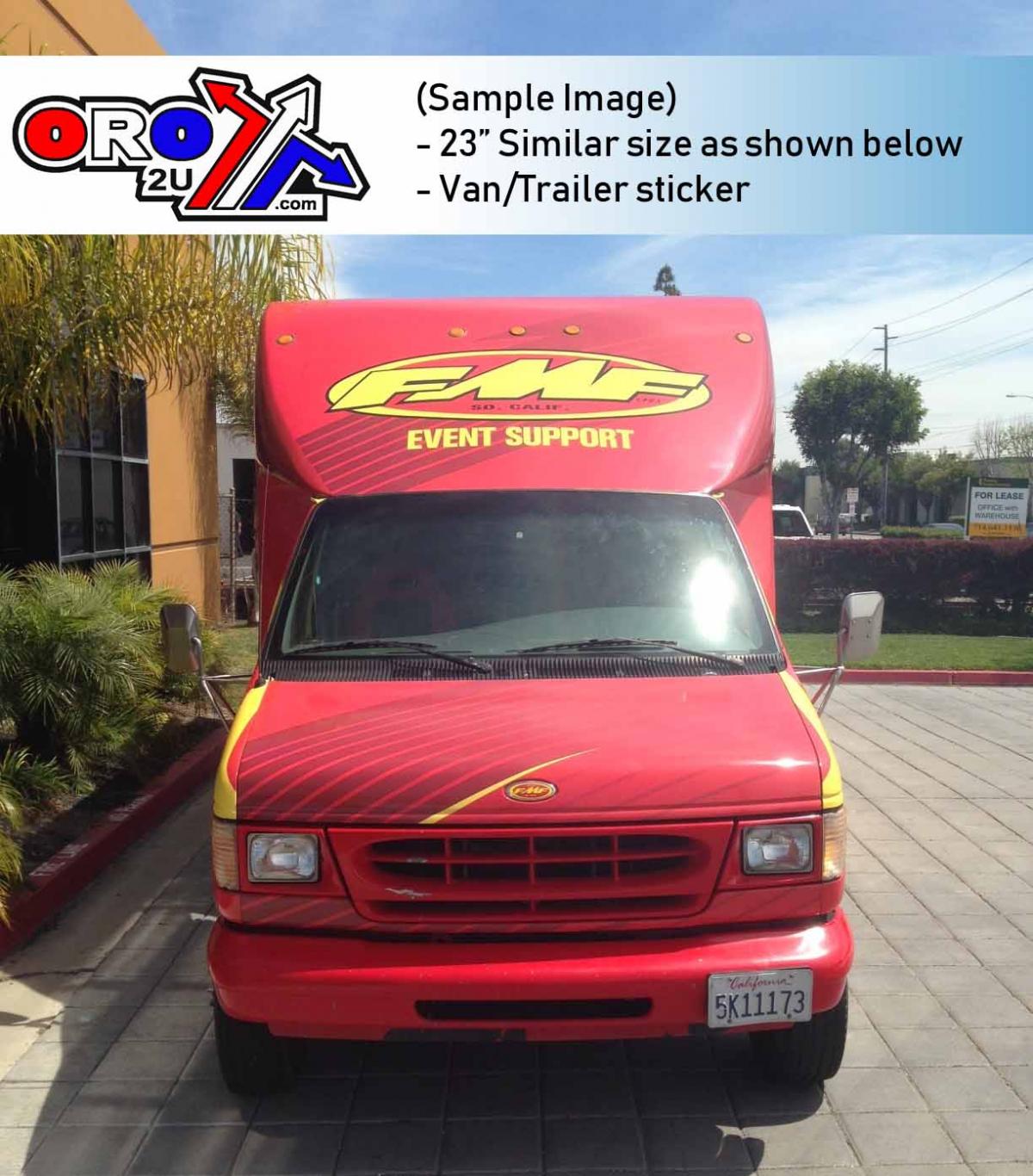 23-Inch Oval Exhaust Sticker Pack of 10 - FMF 012495