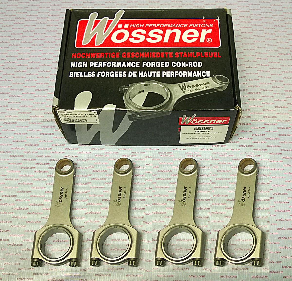 Connecting Rod Set 4 1300 Hayabusa, Wossner KCRM002H Suzuki Road
