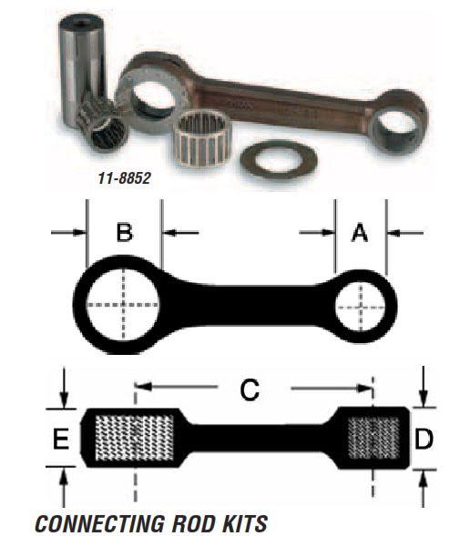 Bronco Connecting Rod YZ465, WR500, Yamaha IT465, IT490, WR490