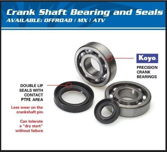 All Balls Racing Crankshaft Bearing & Seal Kit, Allballs 24-1103 KTM 65 SX