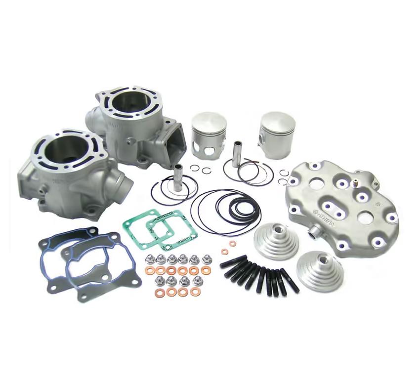 Cylinder Full Kit 68MM Yamaha Yfz 350 87-06, Athena P400485100024 392CC Big Bore, (Pistons included)