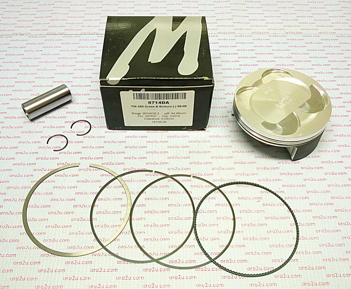 Piston Kit 05-09 Tm 450 F 95mm, Forged Wossner 8714DB