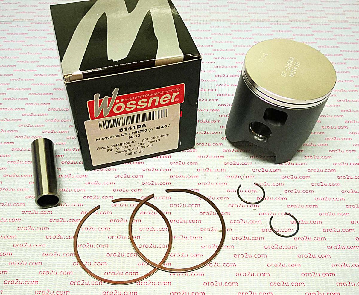 Piston Kit 98-12 CR250 WR250, Wossner Kit 8141DC Husqvarna