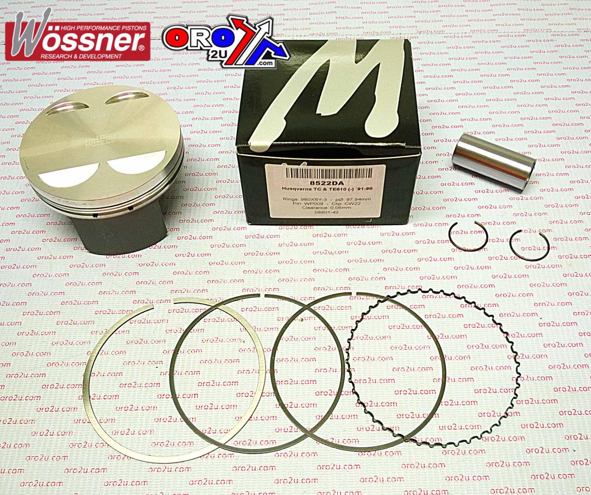 Piston Kit 91-98 610 100.00, Wossner 8522D200 Husqvarna