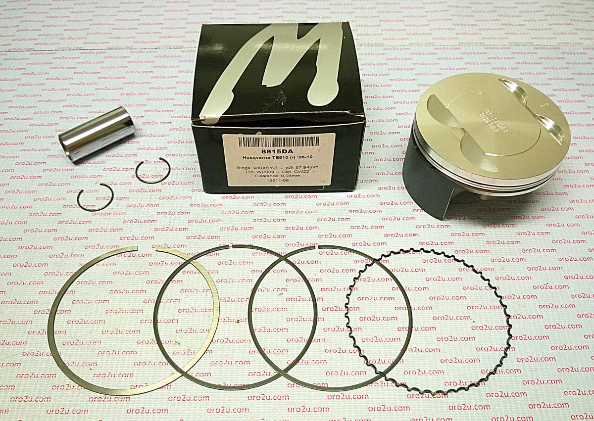 Piston Kit 06-10 TC TE610 98mm, Wossner 8815DA Husqvarna
