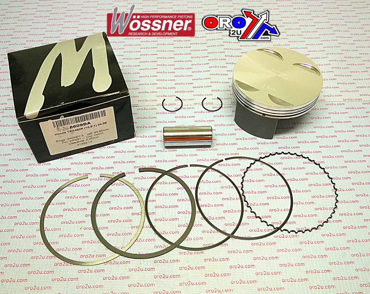 Piston Kit 04-05 TRX450 94.00, Forged Wossner 8609DB