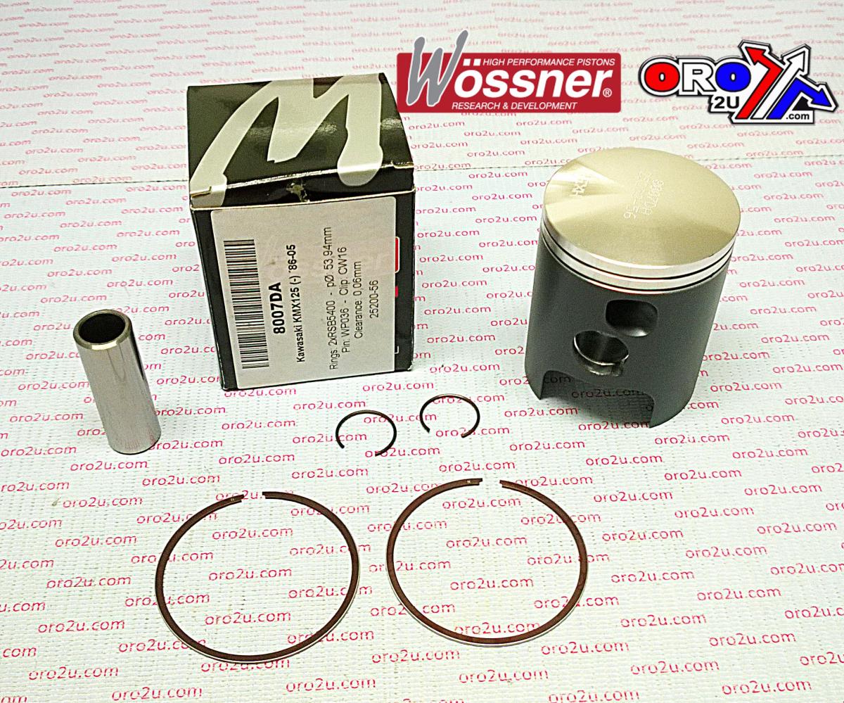 Piston Kit 86-05 KMX125 54.00, Forged Wossner 8007DA 13001-1235