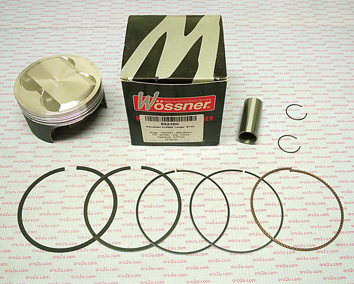 Piston Kit 87-04 KLR650 101.00, Forged Wossner 8523D100