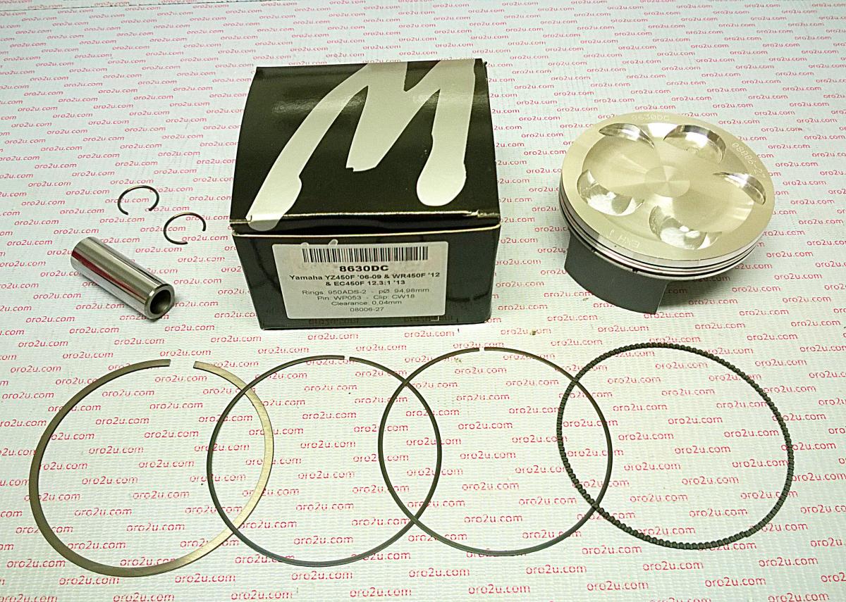 Piston Kit 06-09 YZF WR450F 95, Forged Wossner 8630DC