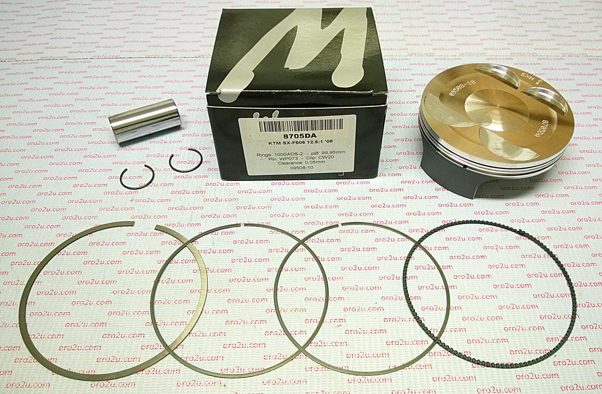 Piston Kit SX-F505 KTM 100mm, Forged Wossner 8705DA 776300073000
